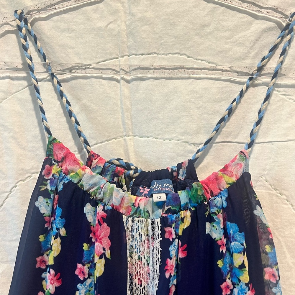 Truly Me HiLow Floral Sundress by SaraSara Size 12 Girls - Picture 5 of 12